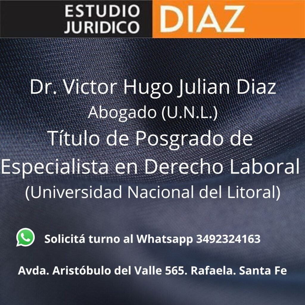 Asesoramiento legal en derecho laboral en Rafaela – Estudio Jurídico Díaz